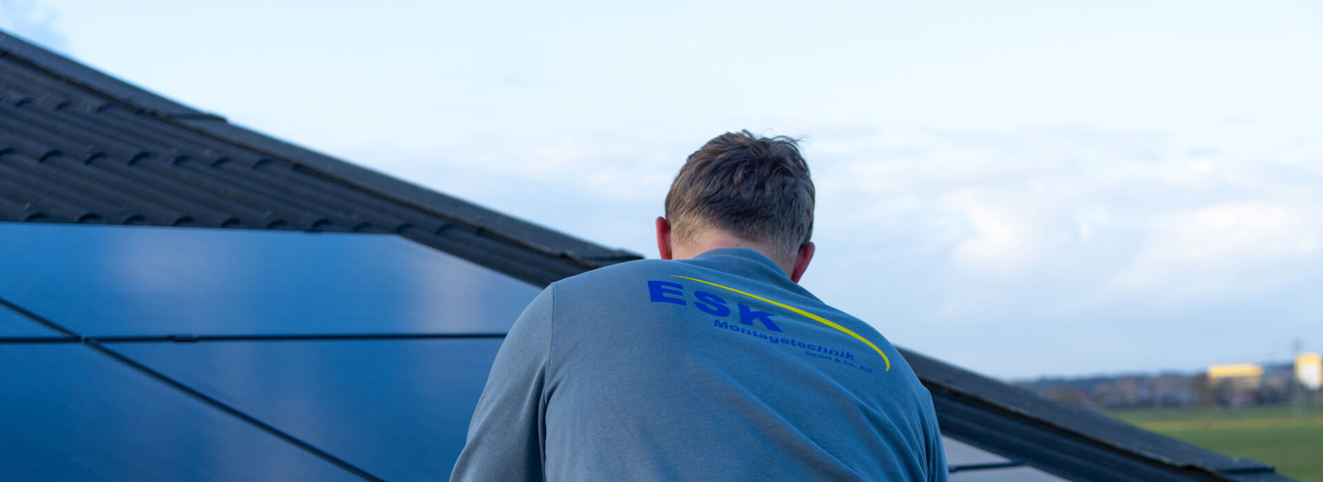 ESK Montagetechnik Photovoltaikarbeiten auf dem Dach