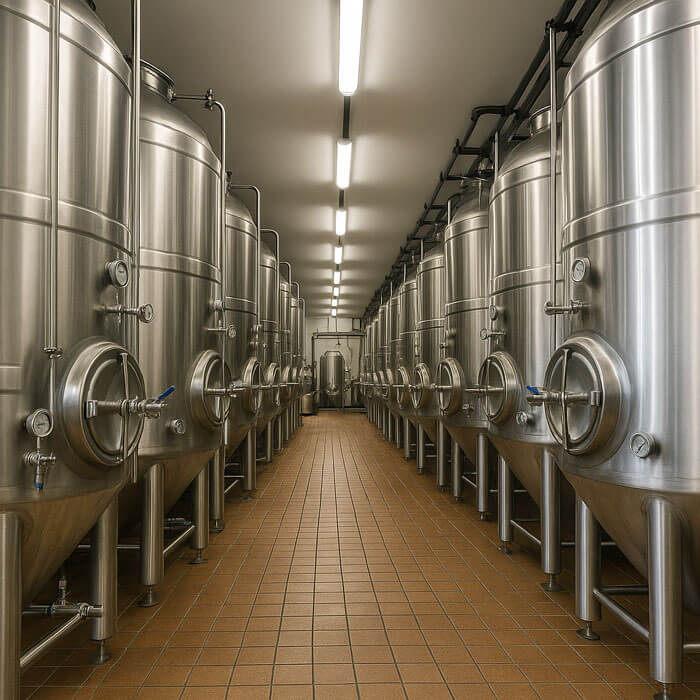 LED in einer Brauerei